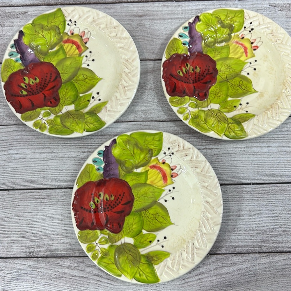 Pier 1 Chelsea Dessert Plates set of 3